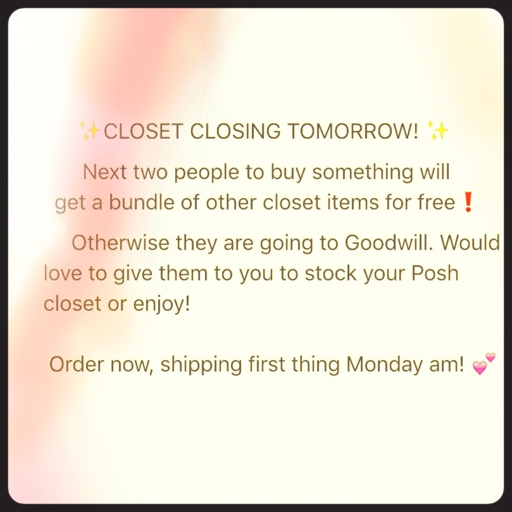 Deals!!! Closet closing!!